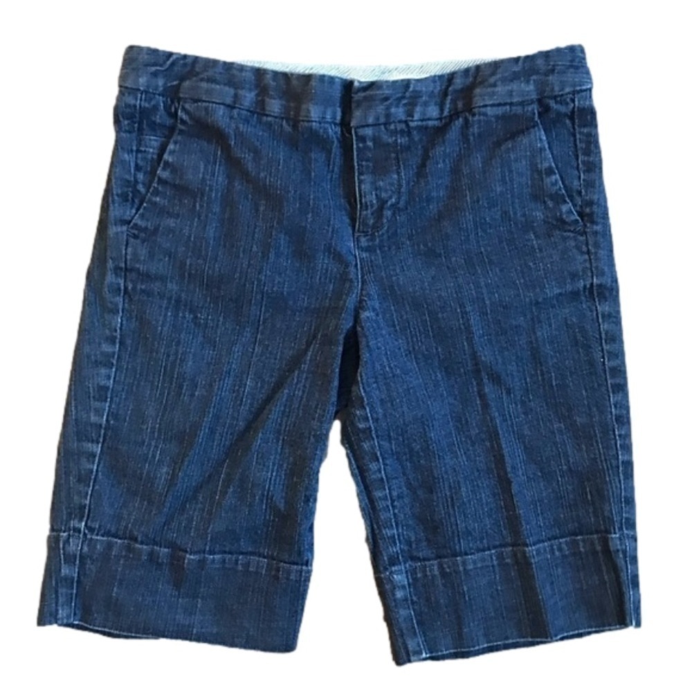 TOMMY Hilfiger indigo stretch denim Bermuda shorts size 8
